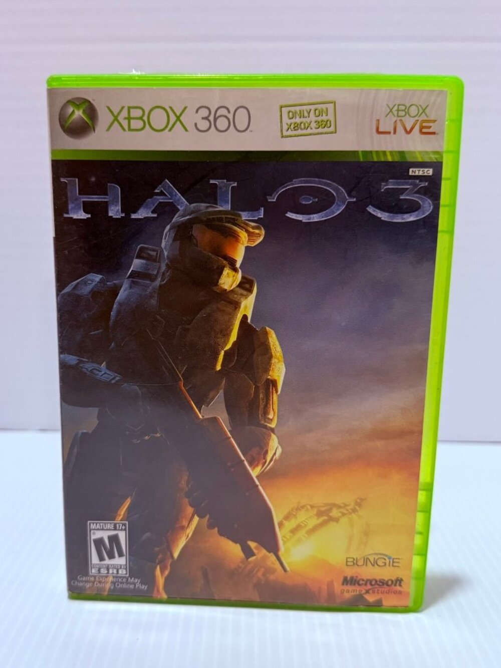 **Box Only** Halo 3 (Xbox 360, 2007) Case, Manual and Poster Included